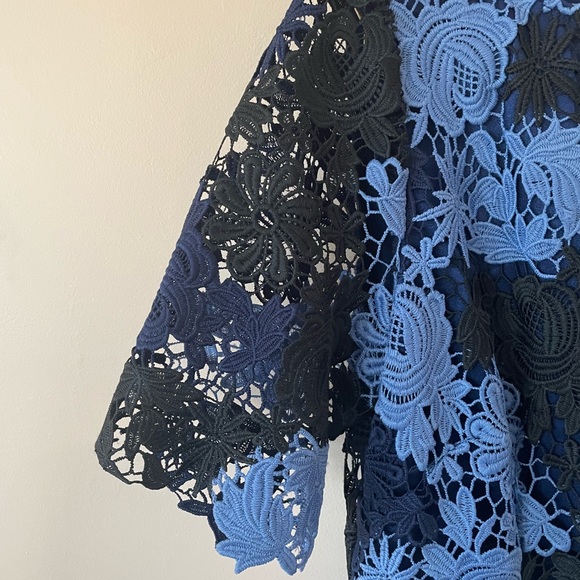 Tahari beautiful blue lace dress - Picture 3 of 11